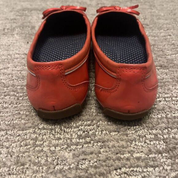 LL Bean Coastal Skimmer Flats Sz 8 Red Coral Waterproof Shoes Flats Slip On - Picture 4 of 7